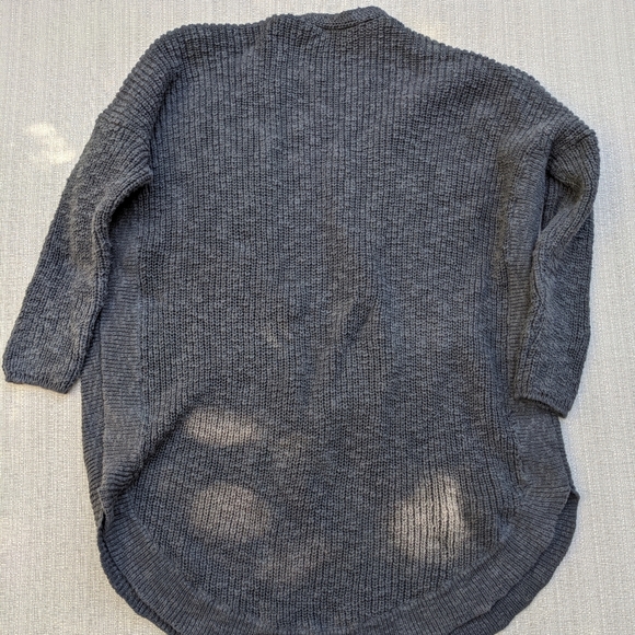 Express gray deep-v sweater - Picture 2 of 9